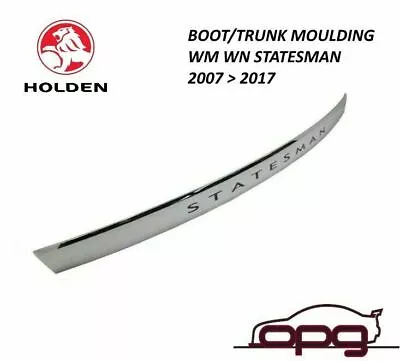 Genuine Holden Moulding Bootlid Chrome Trim For WM WN  Statesman  2007 > 2017  • $399.99